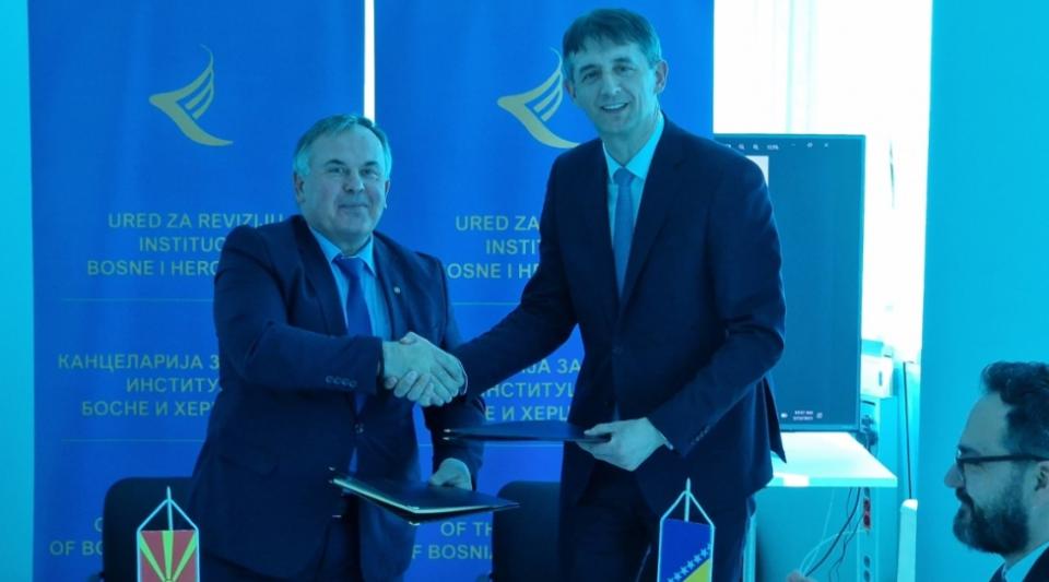 Главните државни ревизори на врховните ревизорски институции на Република Северна Македонија и Босна и Херцеговина потпишаа Меморандум за соработка
