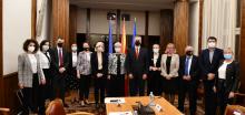 Заедничка фотографија на делегациите од Република Северна Македонија и Република Хрватска