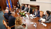 Претставниците од трите врховни ревизорски институции на средба во Собранието на Република Северна Македонија